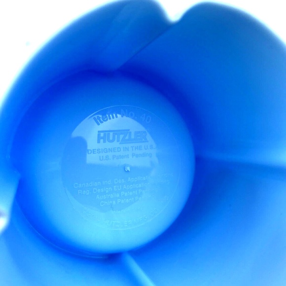 Snack Cup Holder Piggy On the Go Children Kids Travel Blue Pigout Container - Picture 6 of 6